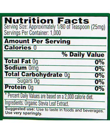 SweetLeaf Organic Stevia Extract - 0.9oz | Natural Zero-Calorie Sweetener - Buy Online on GoSupps.com