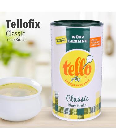Buy Tellofix Classic Clear Broth - Versatile Low-Calorie Vegetable Broth - 900g Universal Spice Agent - Buy Online on GoSupps.com