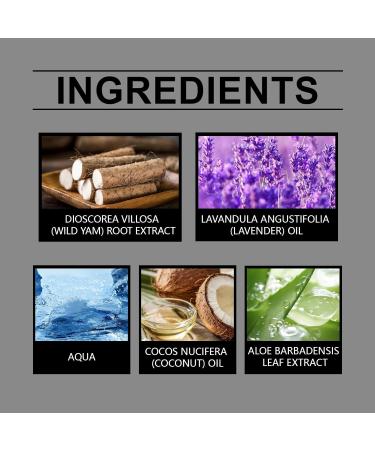 Organic Wild Yam Cream | Natural Night Sweats Relief | Deep Moisturizing for Hormone Balance | 2 oz/60g - Buy Online on GoSupps.com