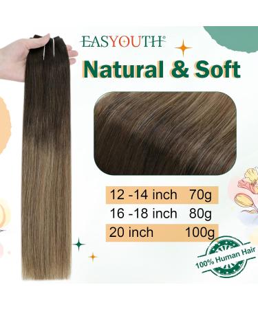Easyouth Balayage Wire Hair Extensions Real Hair 14 Inch 70g - Ombre #1B/6/27 - Buy Online on GoSupps.com