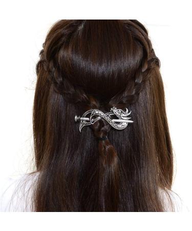 Norse Celtic Wedding Hair Accessories - Viking Dragon Hair Sticks Hairpin for Men and Women - Buy Online on GoSupps.com