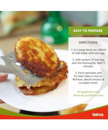 Telma Latkes Potato Pancake Mix - 2 Bags, 24 Pancakes - 170g x 1 Pack - Buy Online on GoSupps.com