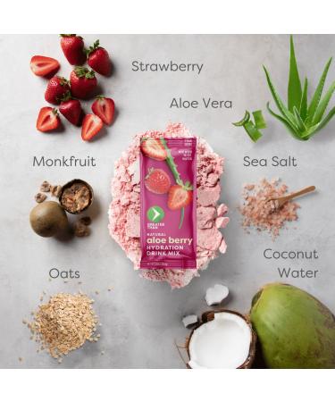 Greater Than Electrolyte Powder Packets - Hydration Drink Mix with Organic Coconut Water & Strawberry Juice - Electrolytes Supplement, No Sugar, Gluten Free - 14 Pack - Buy Online on GoSupps.com