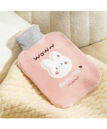 Heat bottle heating pillow heat bottle compress hot bottle with cover water heat pack cold winter foot warmer bag for foot warmers cramps pain relief (04 size: 2000 ml)