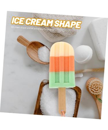 3Pcs Ice Cream Shaped Bathing Sponges | Silicone Body Scrubber & Loofah for Toddler | Cartoon Bath Mat - Perfect Shower Accessory - Buy Online on GoSupps.com