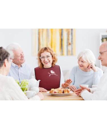 Classic BIB Designs Essl tchen for Adults - Washable & Reusable 3-Pack with Crumbs Catcher - Unisex Bird Motif Clothing Protection - Buy Online on GoSupps.com