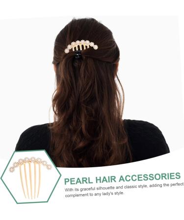 MAGICLULU Hair Comb Girl Headpieces for Wedding Rhinestone Clips for Hair Pearl Hair Side Comb Rhinestone Hair Pin Hair Accessories for Wedding Hair Accessories for Brides - Buy Online on GoSupps.com