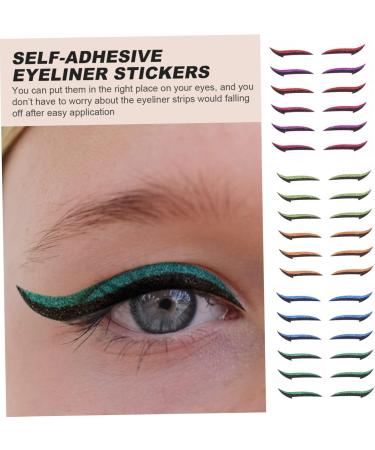 SOESFOUFU 18 Pairs Anti Sweat Eyeliner Double Stick Tape Eyeliner Sticker Eye Line Strip Man Make up Adhesive - Buy Online on GoSupps.com