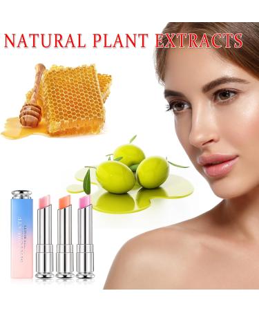 3 Pcs Magic Lipstick Tinted Lip Balm Long Lasting Nutritious Moisturizer Lazy Lipstick Waterproof Labiales Magicos Color Changing Lipstick For Women Girls - Buy Online on GoSupps.com