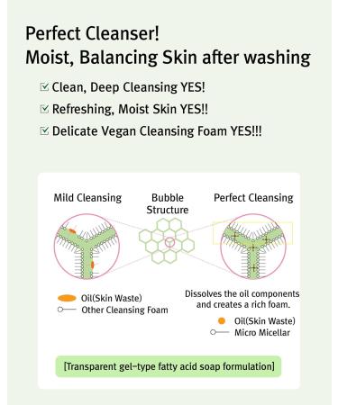 Vegan Tension Up Cleansing Foam 120ml - Gentle Daily Face Wash for Sensitive Skin EWG Verified Cruelty-Free PEG Free Eco-Friendly Packaging - Buy Online on GoSupps.com