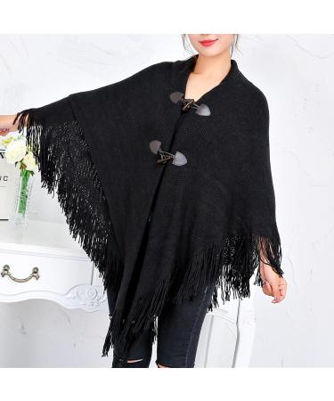 Ladies Autumn Triangle Scarf - Floral Design Versatile All-Season Black Cover Scarf for Women - Buy Online on GoSupps.com