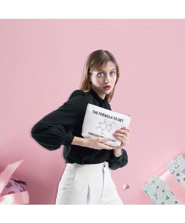 FOTAP Coffee Girl Gift Coffee Lover Gift Caffeine Molecule Zipper Pouch Coffee Junkie Gift Coffee Energy Bag Gift For Boss Lady Boss Coworker FORMULA Bag - Buy Online on GoSupps.com