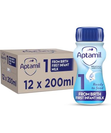 Aptamil 1 First Infant Baby Milk - 200ml - Pack of 12 - Buy Online on GoSupps.com