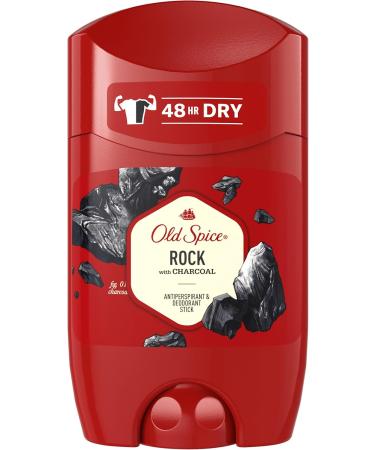 Old Spice Antiperspirant Stick Rock - 50 ml - For men - 48 hour protection - Against perspiration - Buy Online on GoSupps.com