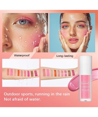 YOUKOLO Matte Liquid Blush Lightweight Makeup Liquid Cheek Blush Natural Looking Liquid Blush Makeup Blush for Women Girl - Buy Online on GoSupps.com