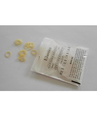 2PACK Dental Orthodontic Latex Elastics - 3/8 Inch O-Rings for Intraoral/Extraoral Use | CE/FDA Approved - Buy Online on GoSupps.com