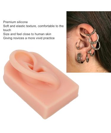 Soft Silicone Human Ear Model for Acupuncture Training and Earring Display - Light Skin Color - Buy Online on GoSupps.com