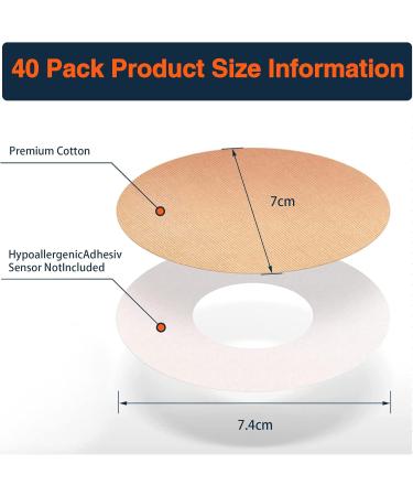 40 Pieces Freestyle Libre 3 Plasters - Waterproof Breathable & Skin-Friendly Patches for Freestyle Libre 2 & 3 Sensors - Perfect for Sports & Swimming - Buy Online on GoSupps.com