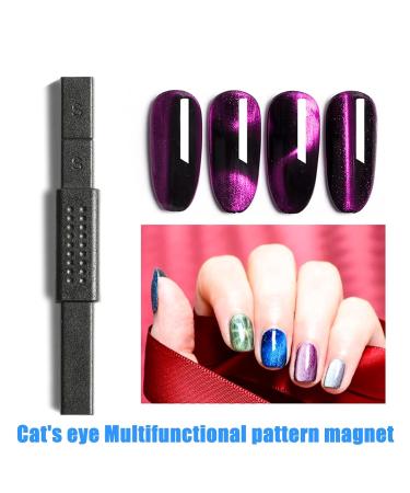 Toatelu Nail Art Tool Set - 14-Piece Magnetic Pencil for DIY Cat Eye Manicure | 3D Cat Eye Magnetic Stick & Nail Magnet Tools - Buy Online on GoSupps.com