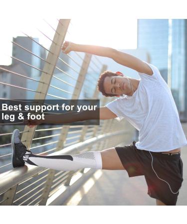 RNTCLAWCT Compression Stockings for Men & Women - 20-30 mmHg - 4 Pairs for Travel & Swollen Feet - Sizes 2XL/3XL (12in-16in/EU43-47) - Buy Online on GoSupps.com