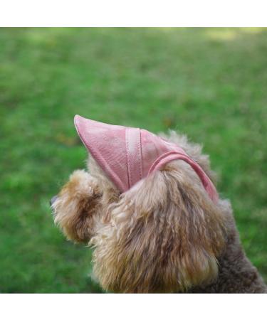 BT BEAR Hunde tz Baseball Cap with Ear Holes for Small & Medium Dogs | Adjustable Summer Outdoor Gear in Batik-Rosa - Buy Online on GoSupps.com