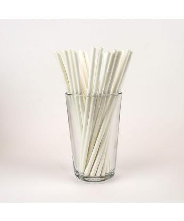 Blowholes Standard Size Eco-Friendly Compostable Long-lasting Paper Straws 440 Count - White - Buy Online on GoSupps.com