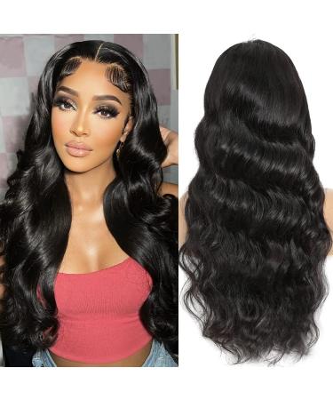 5x5 HD Lace Closure Wigs Human Hair Pre Plucked 5x5 Body Wave Lace Front Wigs Human Hair for Women 150% Density 10A Brazilian Virgin 5x5 Transparent Glueless Wigs Human Hair Pre Plucked with Baby Hair 20 Inch 20 Inch 5x5...