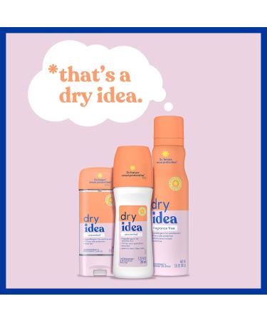 Dry Idea Antiperspirant Deodorant Roll On - Unscented 3.25 fl oz - Long Lasting Protection - Pack of 1 - Buy Online on GoSupps.com