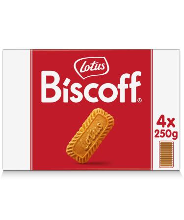Lotus Biscoff |Original caramelized biscuit |Unique crispy tasteVegan |No addition of flavors or dyes |4 x 250g |1 kg 4 x 250g (1 kg) - Buy Online on GoSupps.com