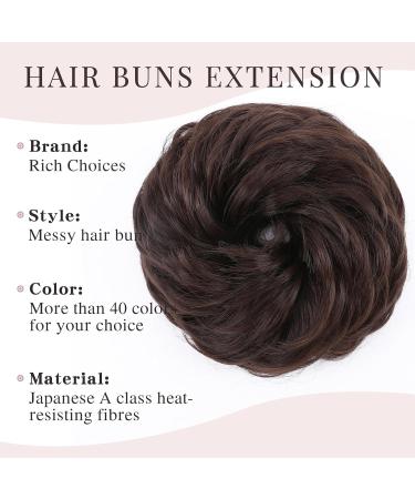 Premium Medium Brown Hair Extensions - Realistic Messy Ponytail & Updo with 45g Volume | International Shipping Available - Buy Online on GoSupps.com