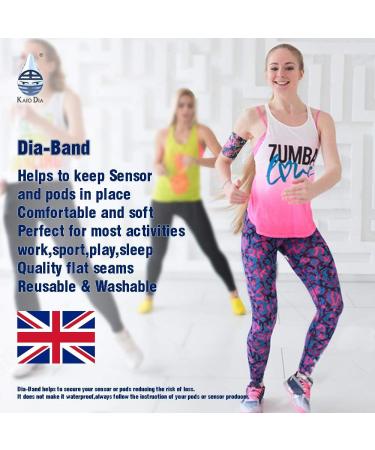 Dia Band Ultrad nn - Glucose Sensor Protection Bracelet for Freestyle Libre Medtronic Dexcom & Omnipod | Comfortable Reusable Diabetic Band XXXL (35-38 cm) - Buy Online on GoSupps.com