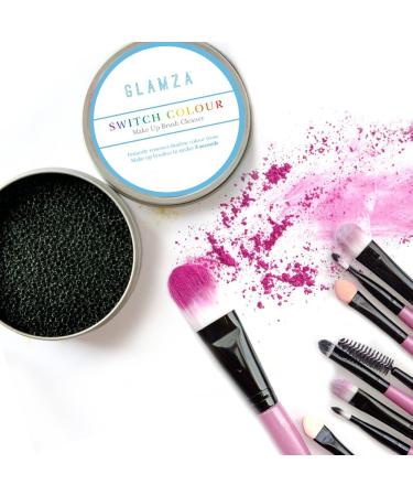 Glamza Make-Up Brush Cleaning Sponge | Switch Colors & Quick Clean for Brushes | Fast Eyeshadow Change - Buy Online on GoSupps.com