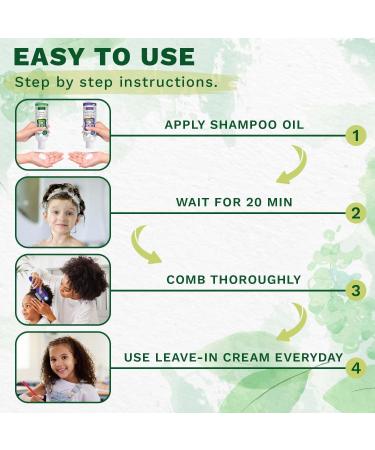 Lice Removal Super Kit - Tea Tree Coconut & Aloe Vera Oil & Shampoo (4 Fl Oz Each) | Includes Lice Comb with Magnifier - Effective International Shipping - Buy Online on GoSupps.com
