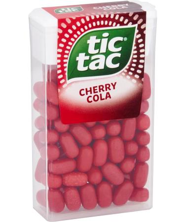 Tic Tac Mixers Cherry Cola (Cherry Cola) 12 Count Clean And Fresh Delicious And Tasty For Little Moments Of Refreshment