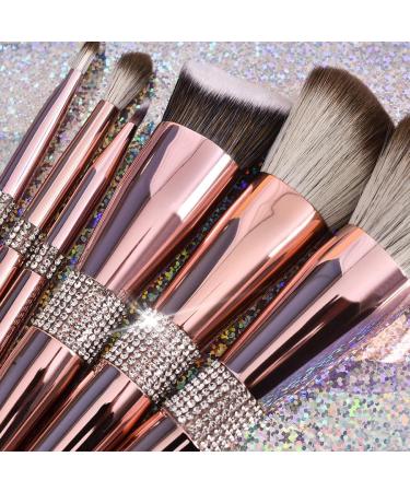 12 Rose Gold Snow Fox Makeup Brush Set - Complete Soft Eyeshadow & Face Brushes for Flawless Makeup | International Shipping Available - Buy Online on GoSupps.com