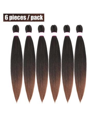 Premium Anti-itch Braiding Hair - Easy Braid Synthetic Extensions Yaki Texture 26 Inch 6 Packs (1B/30#) - International Shipping Available - Buy Online on GoSupps.com