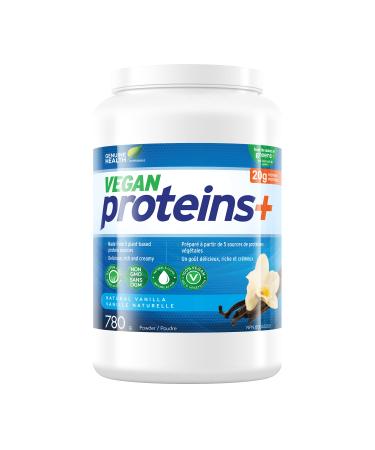 Genuine Health Vegan Proteins+ Natural Vanilla Protein Powder 20g Protein No Sugar 780g Tub