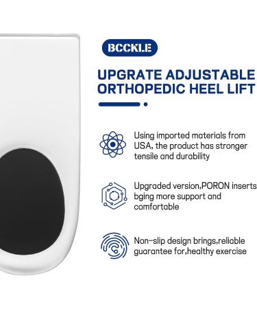 4-Layer Adjustable Orthopedic Heel Lift Inserts - Anti-Shock Cushion for Heel Pain & Sports Injuries | Women s 4.5-9.5 & Men s 6-8.5 - Buy Online on GoSupps.com