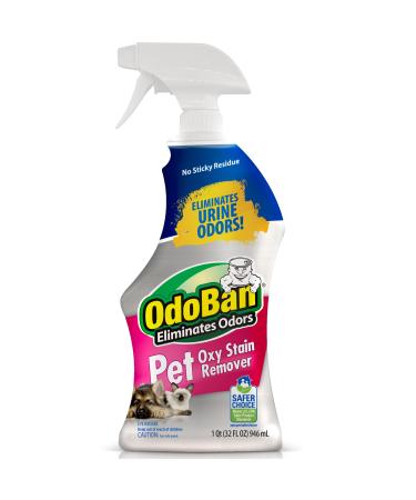 OdoBan Pet Solutions Oxy Stain Remover Pet Stain Eliminator 32 Ounce Spray
