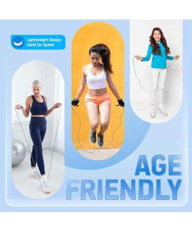 Portum Springs Adjustable Speed Jump Rope - Fitness Rope for Men Women & Kids - 2.8m Lightweight Skipping Rope for Effective Workouts - Buy Online on GoSupps.com