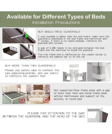 Bed Rails for Toddlers  Toddler Bed Rail for King Size Bed Cribs Twin  Double  Full size Queen Bed  Extra Tall and Long Baby Bed Rail Guard for Box Spring and SlatsKASHAN (Grey 79L*27H inch 1 piece ) 79Inch*27Inch - Buy Online on GoSupps.com