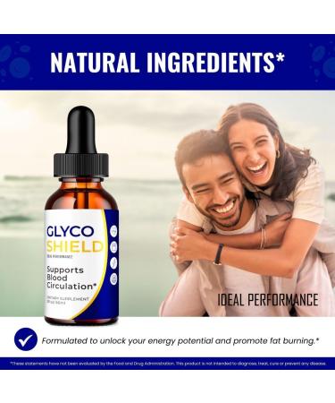 Glyco Shield Drops Glyco Shield Blood Formula Support Supplement Drops - Maximum Strength All Natural Healthy Circulation Stable Levels & Overall Health Advanced GlycoShield Reviews (3 Pack) - Buy Online on GoSupps.com