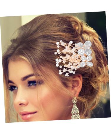 Beaupretty Accessories silver hair comb wedding hair accessories for brides wedding hair side comb bride rhinestone hair comb tiaras for women crystal metals European and American Comb - Buy Online on GoSupps.com