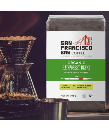 San Francisco Bay Coffee Organic Rainforest Blend Ground 908g - Buy Online on GoSupps.com