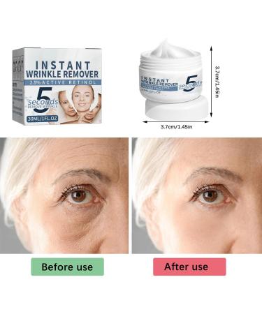 5 Seconds Wrinkle Remover 5 Seconds Retinol Anti-Wrinkle Cream 5 Seconds Anti Wrinkle Face Cream Instant Wrinkle Remover Lifting Moisturizing Facial Cream Tightening Face Cream or Women - Buy Online on GoSupps.com