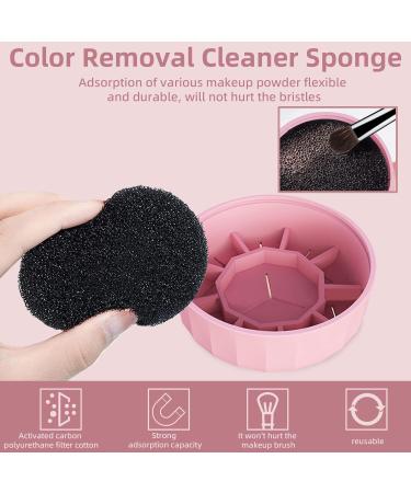 HOSAILY 4-in-1 Silicone Brush Cleaning Mat & Drying Rack - Portable Makeup Brush Cleaner Tool (Pink) for Effective Color Removal and Scrubbing - Buy Online on GoSupps.com