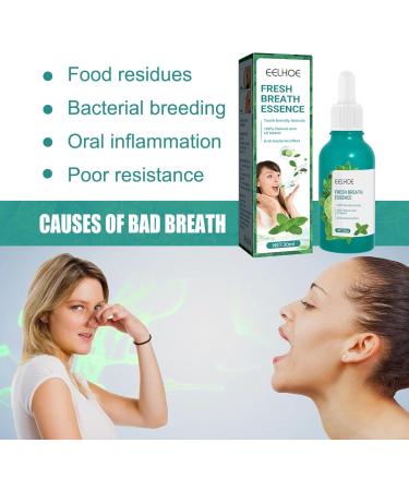 Cool Peppermint Fresh Breath Essence Drops - Portable Mouth Care (30ml 2PC) | Eliminate Bad Breath Instantly - Buy Online on GoSupps.com