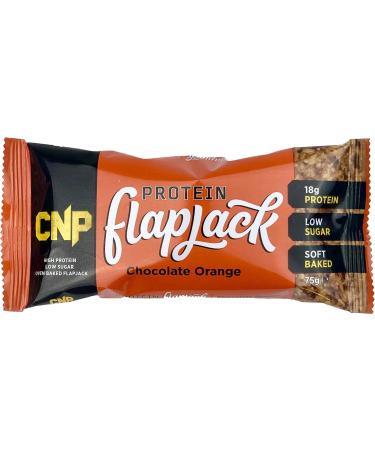 CNP Professional Whey Protein Flapjacks - 18g Protein, Low Carbs, Chocolate Orange Flavor - 12 x 75g Bars - Buy Online on GoSupps.com