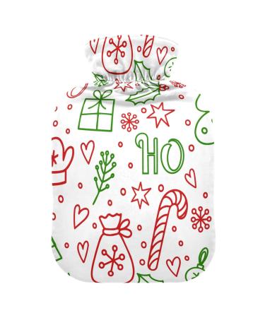 Gifts snowflakes Merry Christmas hot bottle with reference hot water bottles for pain relief water heating pillows hot pack for pregnant women 2l 2 l