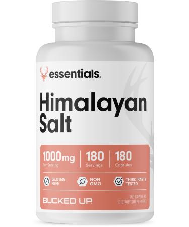 Bucked Up Himalayan Salt 1000mg Capsules Bucked Up Essentials (180 Servings)